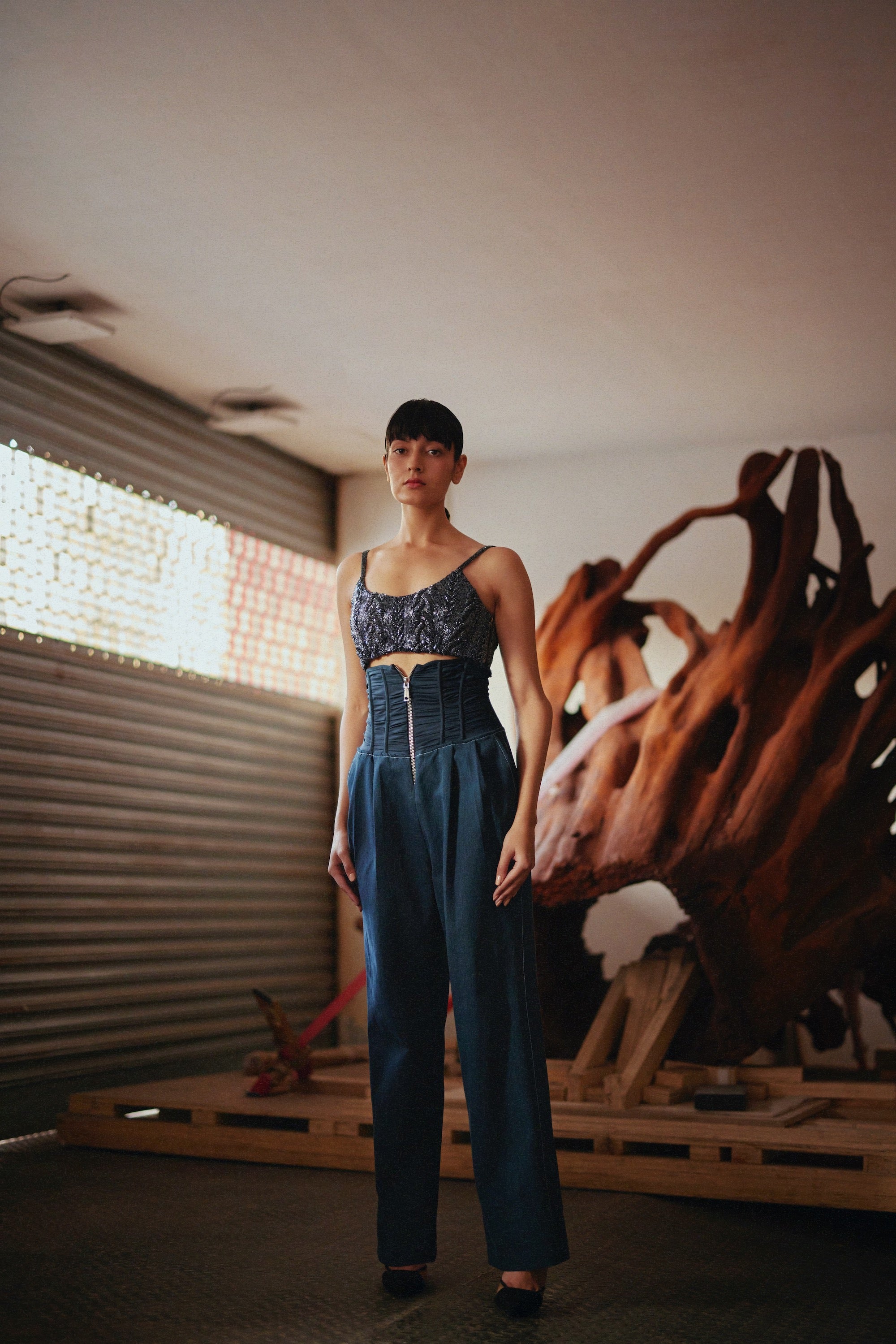 パンツ DENIM LIKE CORSET WORK PANTS DENIM LIKE CORSET WORK PANTS